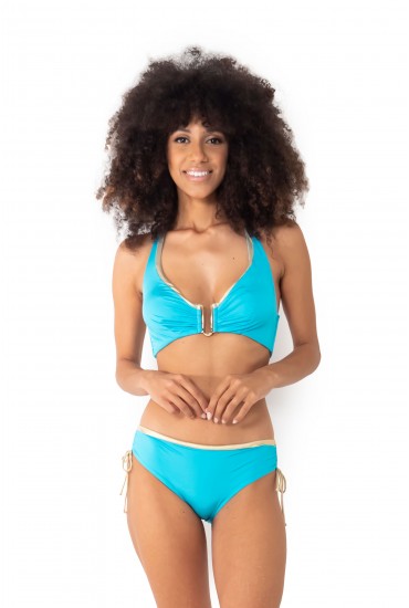 Bikini con ferretto Mela Solid Color